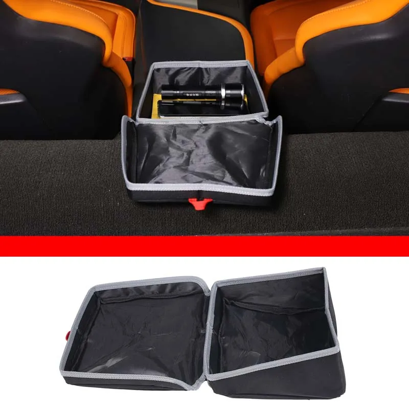 

For 2014-2019 Chevrolet Corvette C7 black car styling car central control armrest box rear storage box car interior accessories