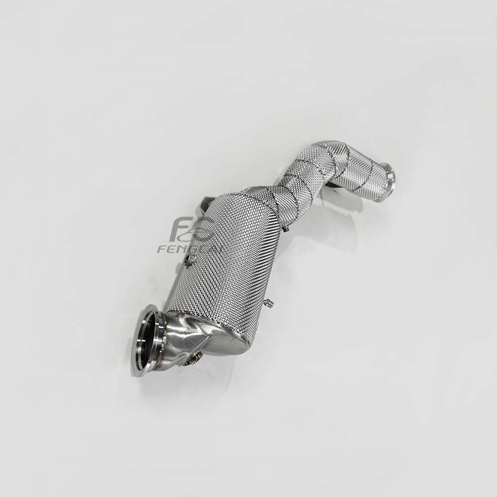 

Высококачественная даунпайп для Mercedes-Benz C43 2.0T 2022-2025 W206 с изоляцией и несъемной световой водосточной трубой