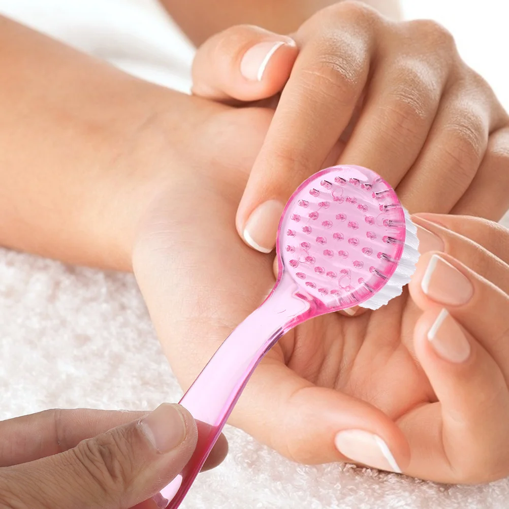 

8pcs Nail Brush Set Round Head Handle Grip For Fingernail Cleaning Household Scrub Brushes Home Nail Art Tools