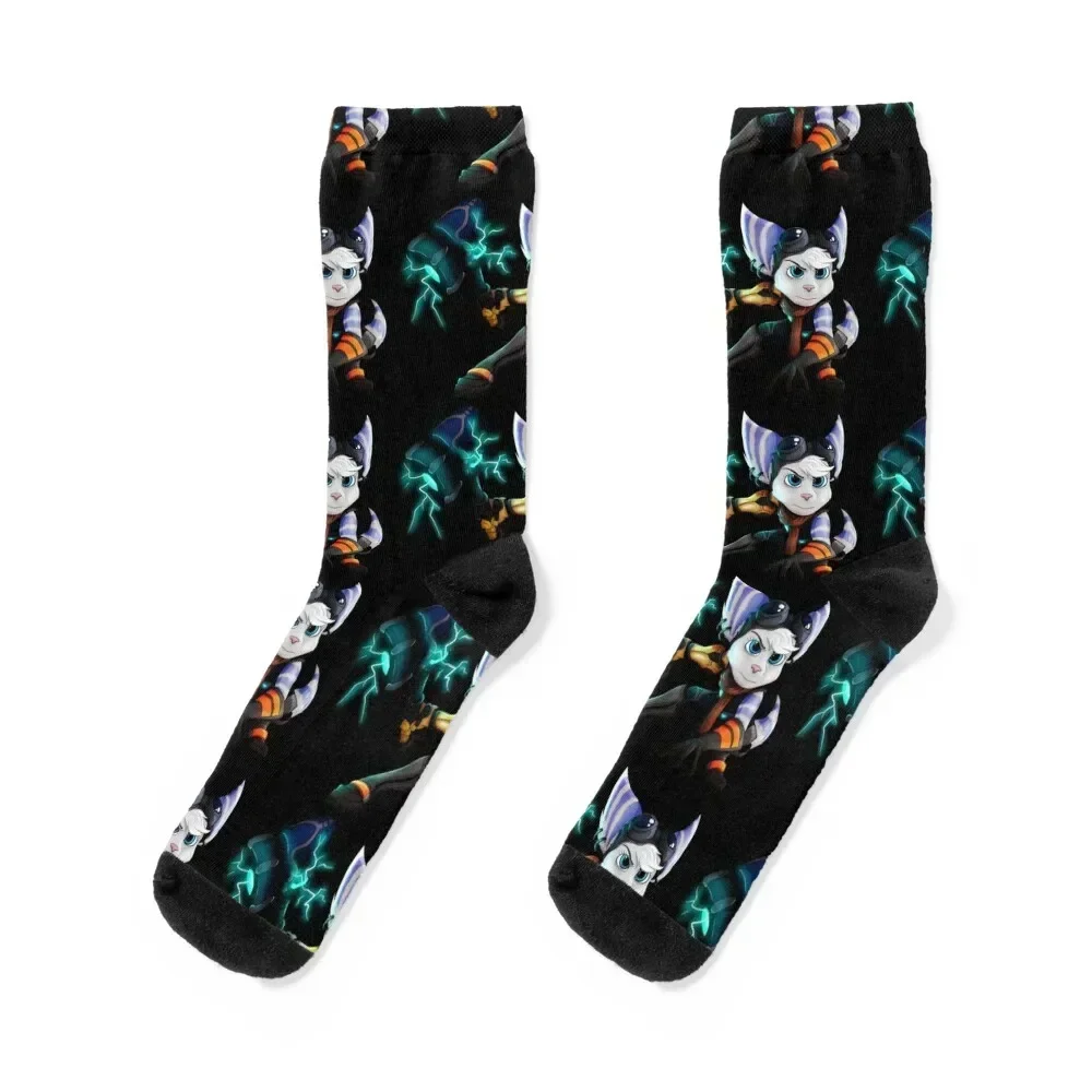 

Rivet, Lombax Girl - Rift Apart Socks Stockings cycling New year's anime Socks Men Women's