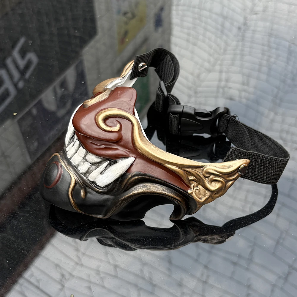 Máscara de Material de resina, decoración portátil, cara completa para adultos, adecuada para fiesta de Halloween, accesorios para habitación secreta, máscara de Anime