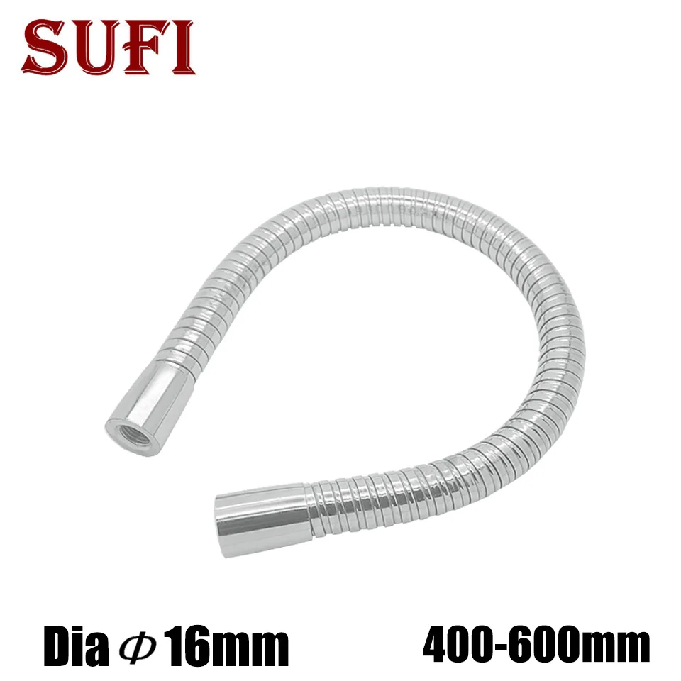 Dia16mm Metal Universal Hose Positioning Gooseneck Serpentine Tube M10 M8 M6 Screw Flexible Holder LED Clamp Table Lamp Pendant