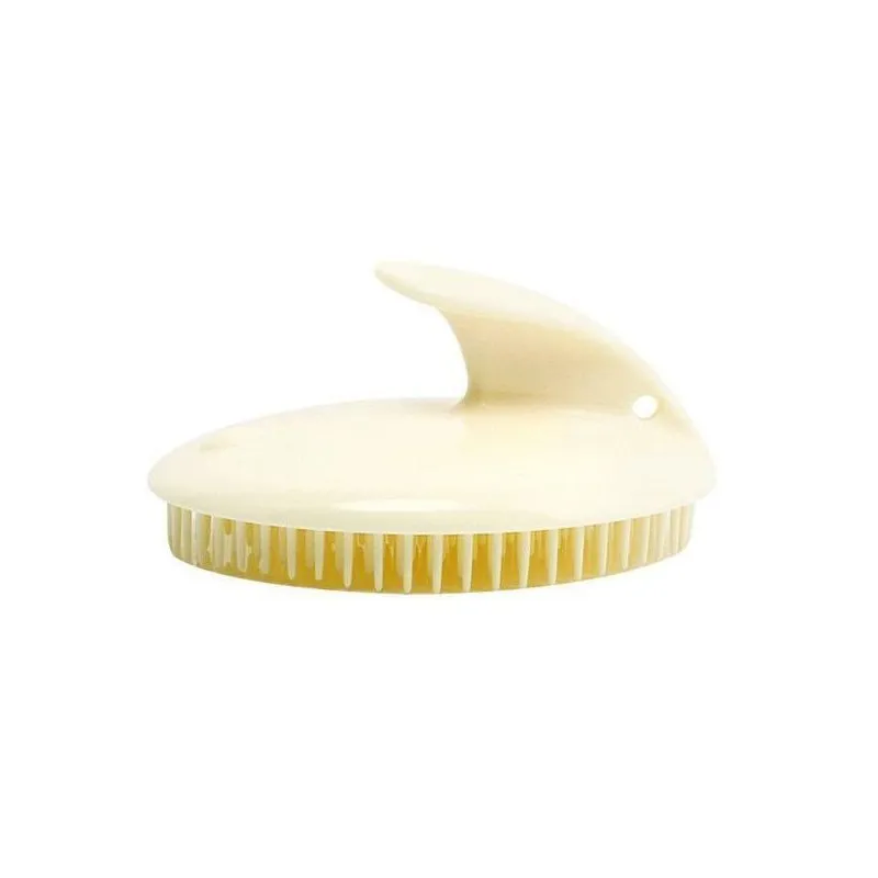 Soft Silicone Scalp Massager Shampoo Brush Wet Dry Use Hair Washing Scrubber Head Massage Exfoliating Bath Hair Care Comb view 6