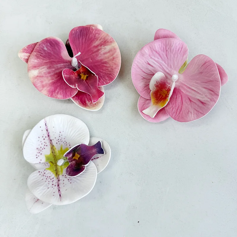 20 Stück Künstliche EVA-Phalaenopsis-Blütenköpfe DIY Geschenkbox Deko Geburtstagsfeier Hochzeit Souvenirs Blumen Deko Schmetterlingsorchideen – Detail 3
