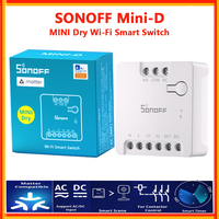SONOFF Mini-D Mini Dry Contact Wifi Smart Matter Switch AC/DC Support Motors, Garage Doors Remote Control Via eWelink Homekit