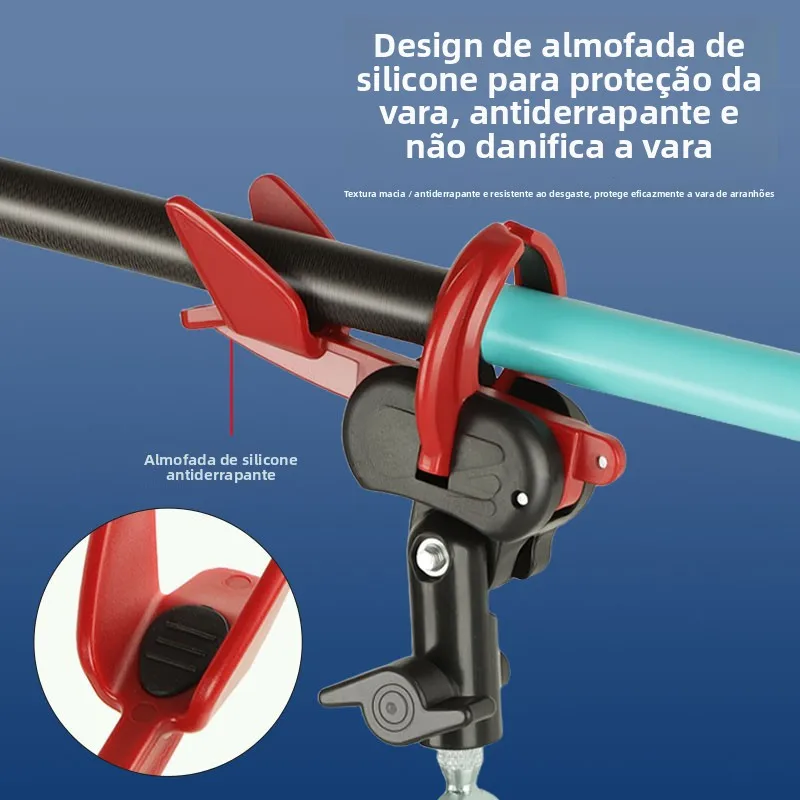 Suporte de Vara de Pesca com Trava Automática para Varas Longas, de Isca, de Mão, Reforçado e Super Resistente, para Caixa de...