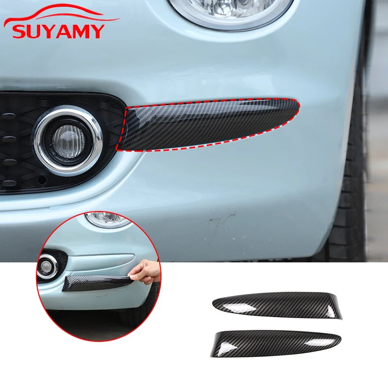 

Для Fiat 500 2016-2025 ABS автомобильная передняя противотуманная фара, боковая защита от царапин, комплект накладок, наклейка против царапин, автомобильные аксессуары