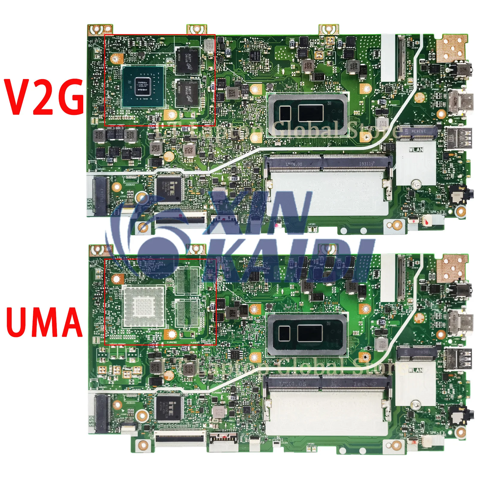 Notebook Mainboard For ASUS X412FA X412FL X412FAC X412FLC X412FJ A412F F412F Laptop Motherboard I5 I7 8th 10th CPU 4G RAM