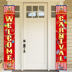 Circus Carnival theme party decoration Carnival welcome door banner Carnival theme birthday party supplies decoration