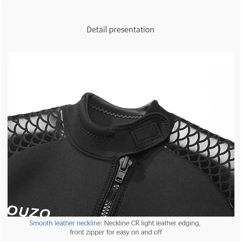 3MM Neoprene Wetsuit Men Keep Warm Swimsuit Scuba Free Diving Suit Short Sleeve Triathlon Surfing Snorkeling Suits Men Swimwear