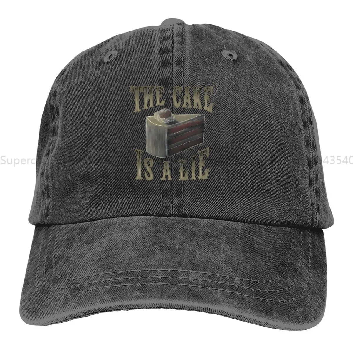 The Cake Is A Lie Baseball Cap Men Hats Women Visor Protection Snapback Portal Game Caps