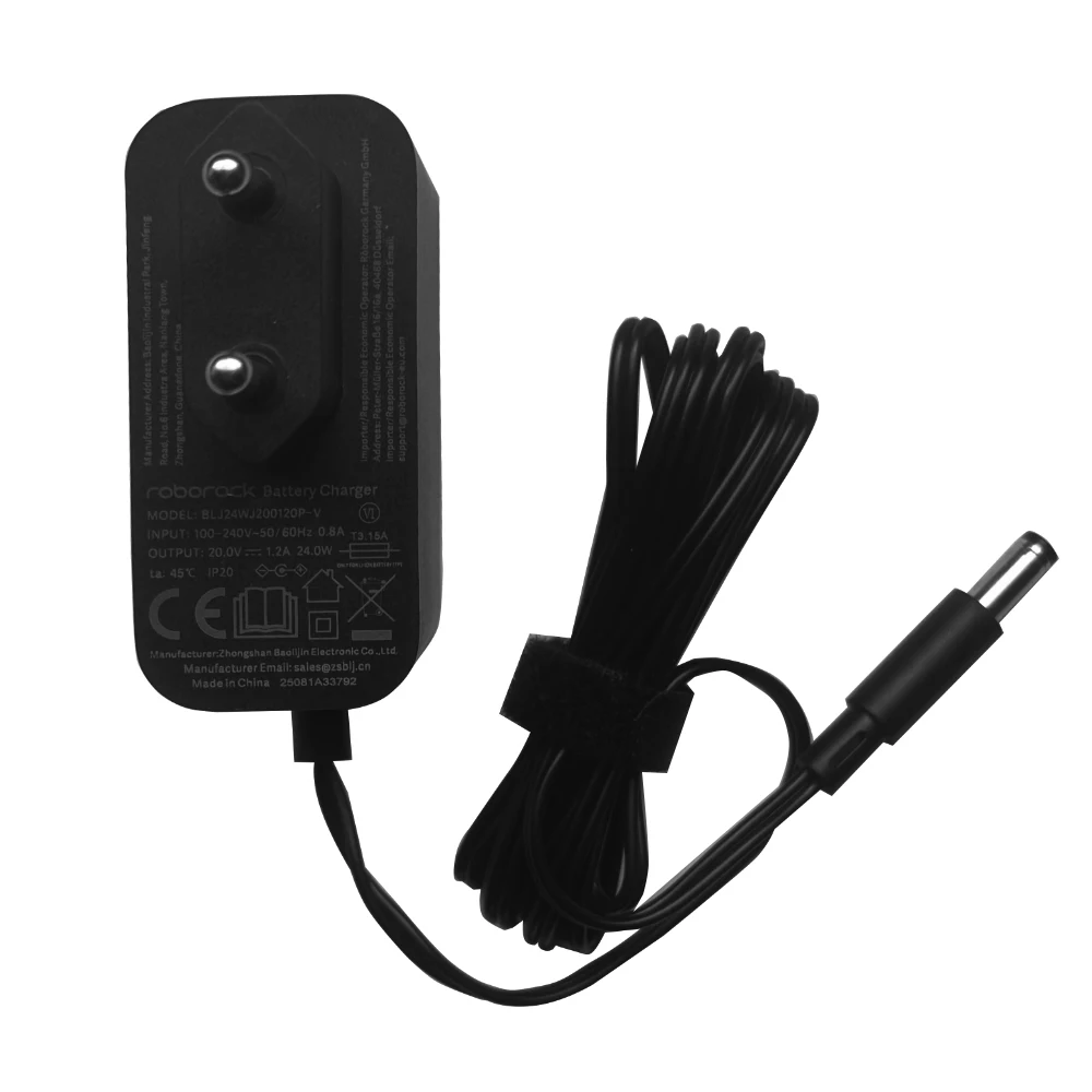 استبدال محول التيار الكهربائي ل Roborock Q10 X5 Q10 S5 Roborock Q7 M5 شاحن كابل محول الطاقة 20 فولت 1.2A 24 واط