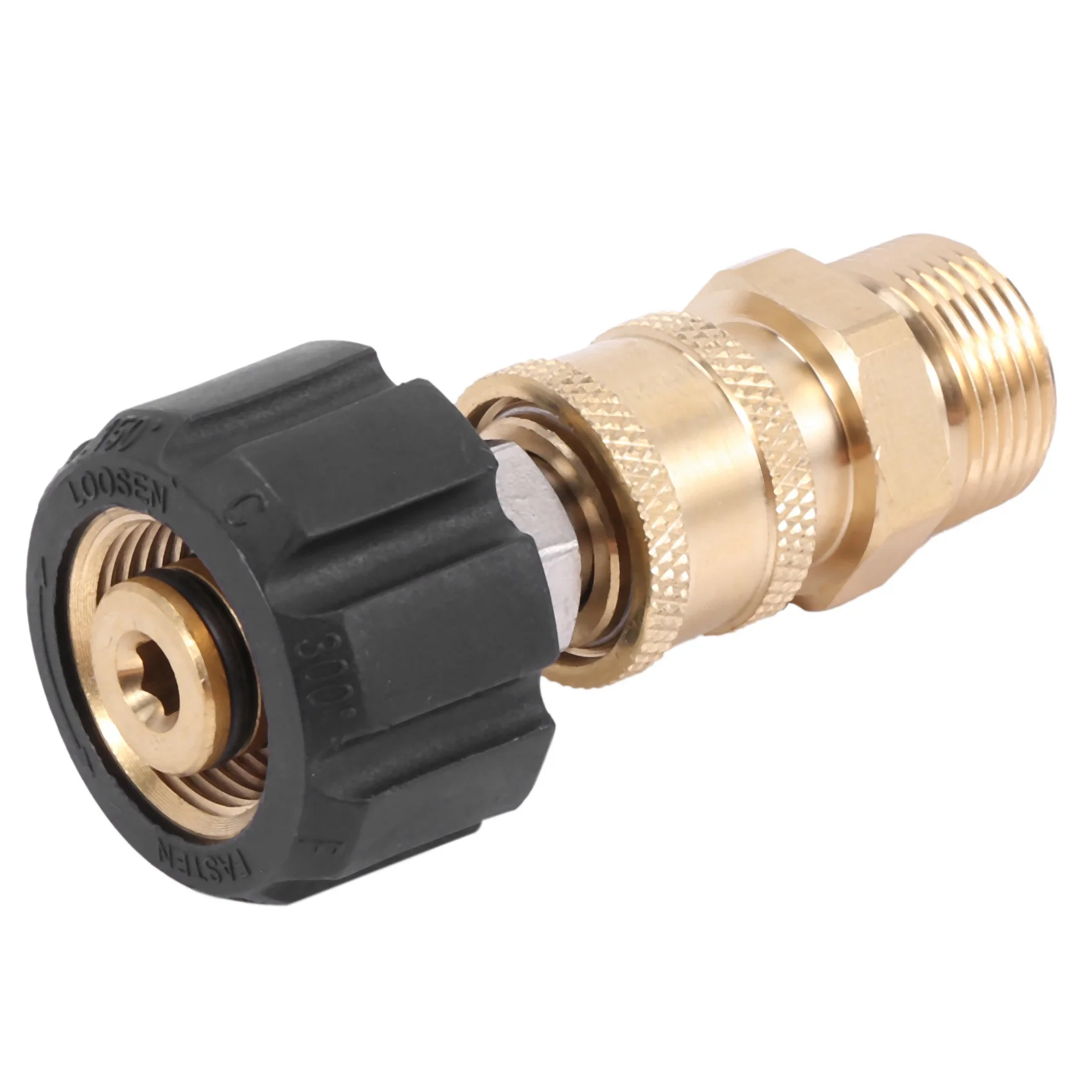 A96K-2X Pressure Washer Adapter Set M22 To 1/4 Inch Quick Connect Kit, M22 14Mm To 1/4 Inch Quick Connect Kit