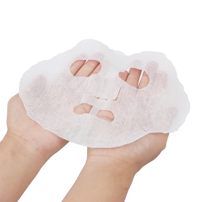 100 Stück Gesichtsmasken aus Papier, Natur, Vliesstoff, DIY-Gesichtsmaskenblatt