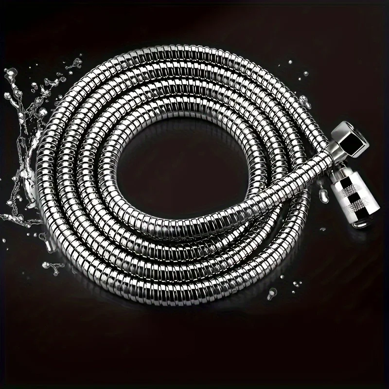 

PVC Flexible Stainless Steel Plumbing Hose Shower Head Tube Flexible Bathroom Pipe Bath Accessories