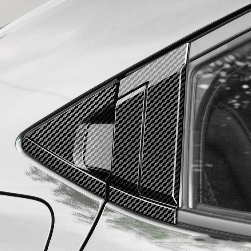 For Honda Vezel E:HEV HRV 2021 2022 2023 ABS Chrome Carbon Fiber Rear Door Handle Bowl Protector Frame Sticker Car Accessories