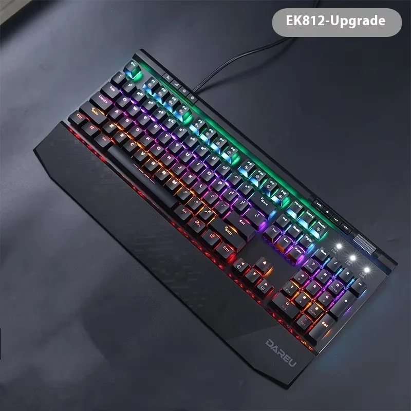 

Dareu Mechanical Keyboard Ek812 Wired Real Mechanical Keyboard Esports Game Desktop Computer Laptop Office Multi-scene Universal