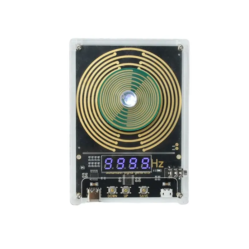 ABXF-DC 5V 0.01-9999HZ Adjustable Frequency Schumann Wave Generator DC 5V Schumann Wave Generator Type-C For DIY Projects