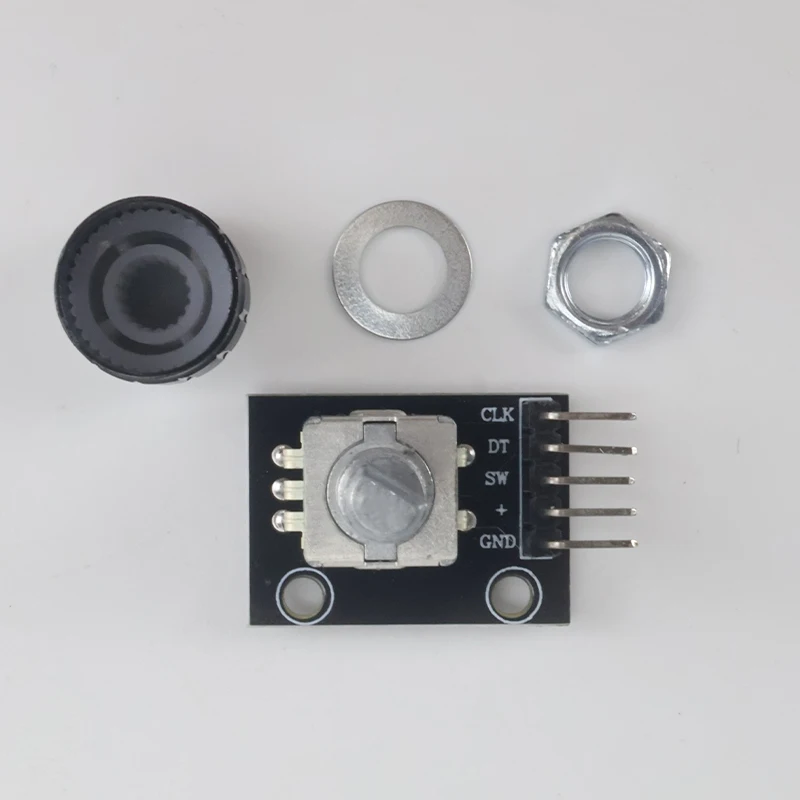 وحدة التشفير الدوارة KY-040 مع زر الضغط 360 درجة 20 نبض 5 فولت لمحرك التحكم في مستوى الصوت لقائمة Arduino Pos