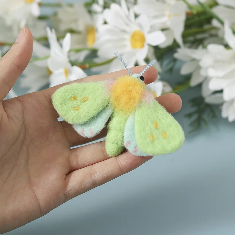 فراشة النحل الحشرات الأغنام ورأى Diy المواد حزمة اليدوية هدية زوجين حيوان صغير لطيف دبوس الشعر بطاقة الشعر بروش