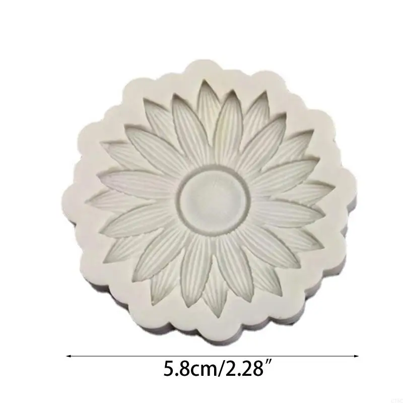 U75c Stampa candele Aromaterapia stampi sapone fatti a mano Materiale silicone a forma girasole