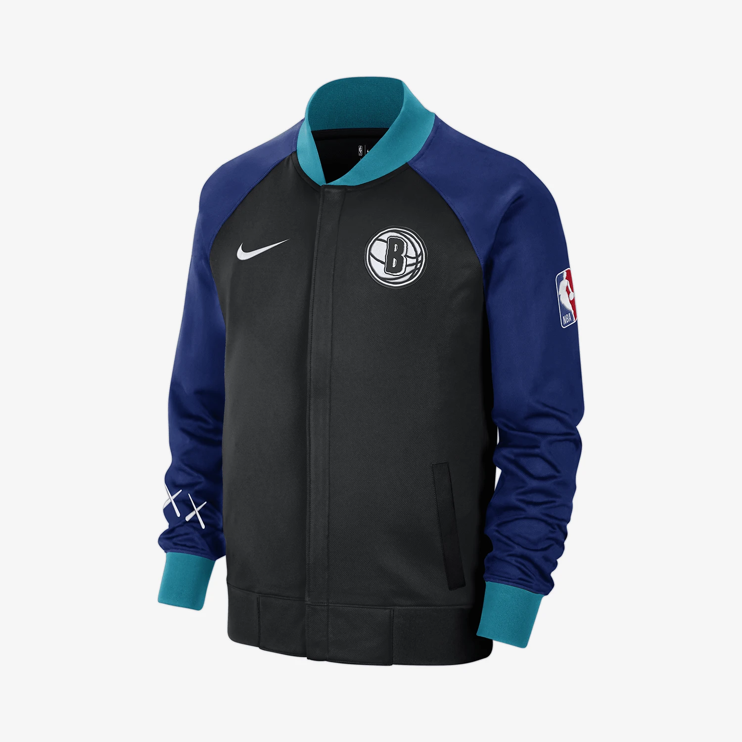 Chaqueta Nike Auténtica Dri-FIT NBA Brooklyn Nets para Hombre FB3498-010