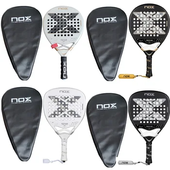 NOX Top 1 High Quality, Professional Padel Tennis Racket, Soft Face, Carbon Fiber, Lightweight, Fashionable EVA Sport Racquet