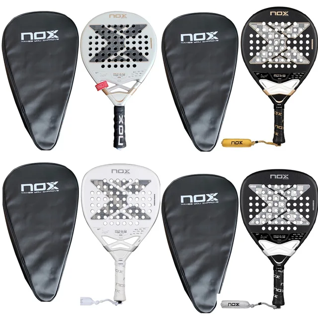 NOX Top 1 High Quality, Professional Padel Tennis Racket, Soft Face, Carbon Fiber, Lightweight, Fashionable EVA Sport Racquet NOX Top 1 High Quality, Professional Padel Tennis Racket, Soft Face, Carbon Fiber, Lightweight, Fashionable EVA Sport Racquet