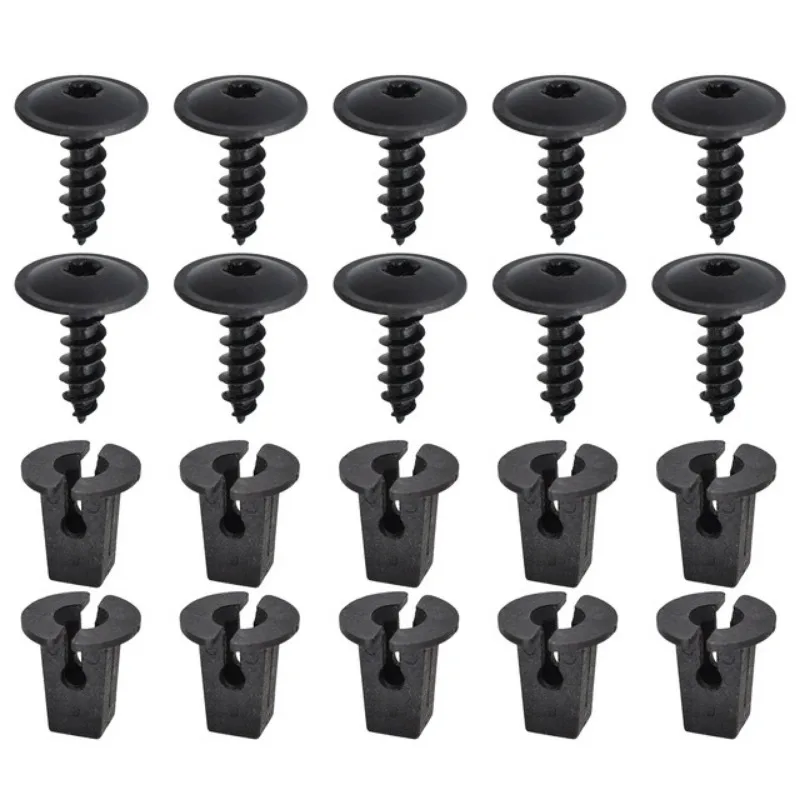40pcs Car Self Tapping Screws Engine Clamps Torx for Volkswagen Audi Seat Bolt Golf Buckle Chassis Mudguard Shim Fastening Parts
