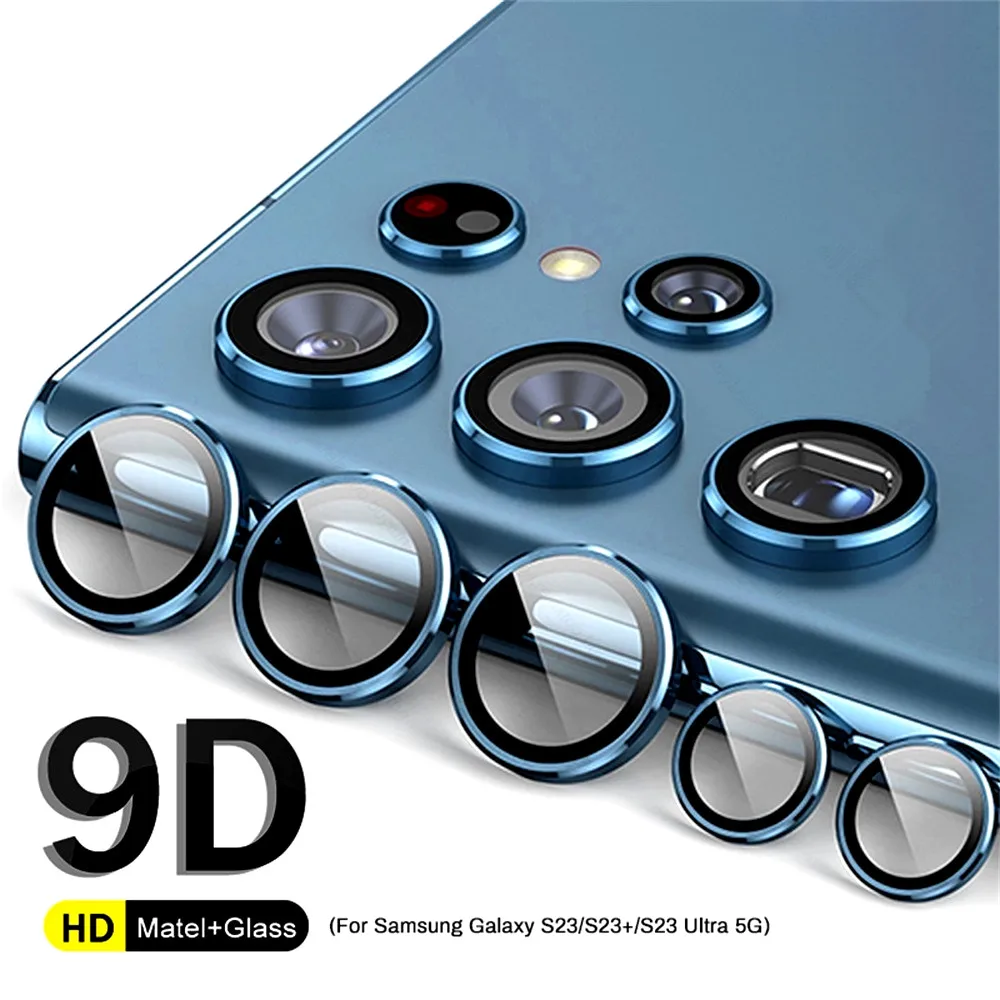 For Samsung S26 Ultra 5G Camera Lens Protector Cover for Galaxy S25 Ultra S24 S23 Ultra S26 Plus 5G 9D Tempered Glass Lens Cap