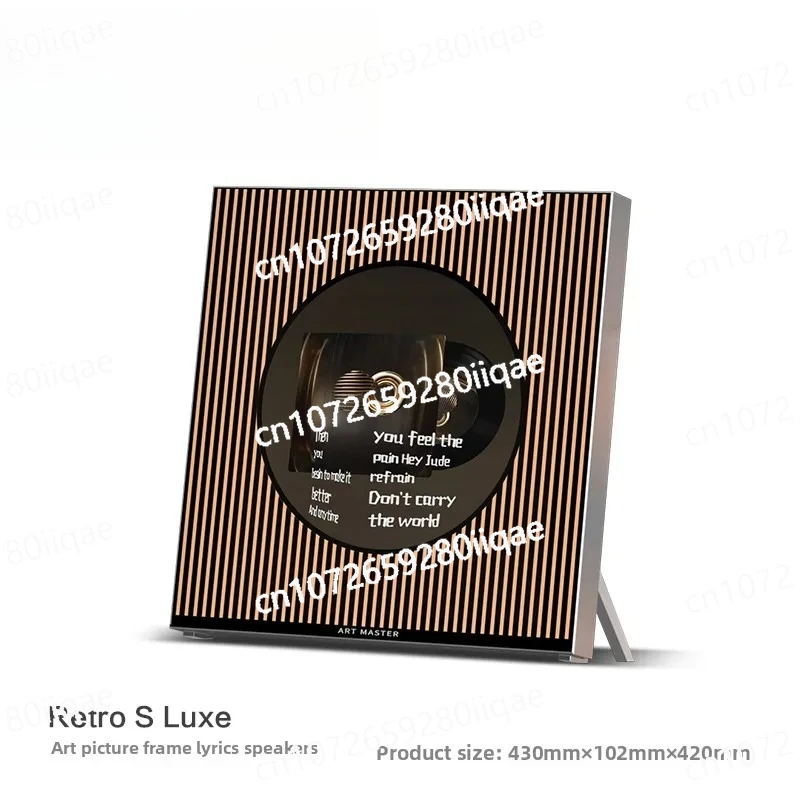 

Bluetooth-динамик с виниловой пластиной и надписью Retro S Luxe Плавающий динамик с текстами текста