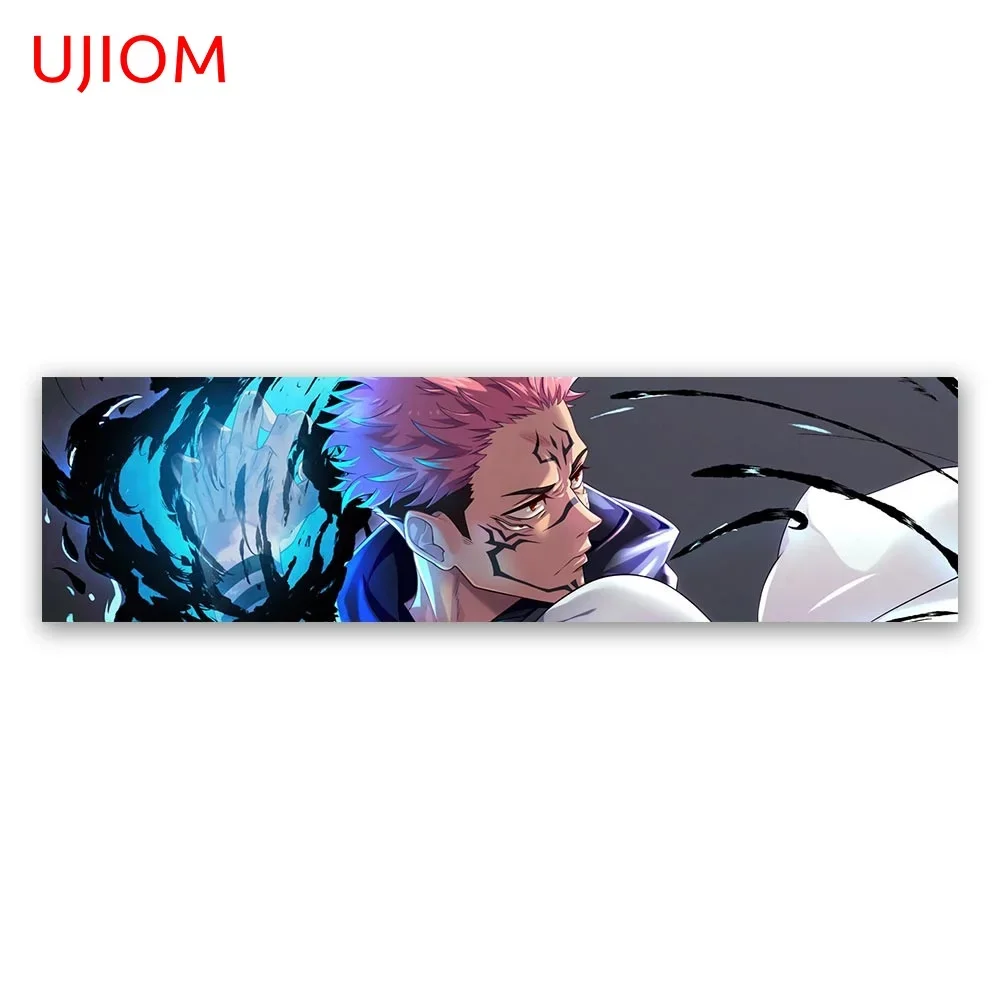 UJIOM for Ryomen Sukuna Long Strip Cartoon Wall Stickers Waterproof Vinyl Decal Living Room Wardrobe Bathroom Decoration