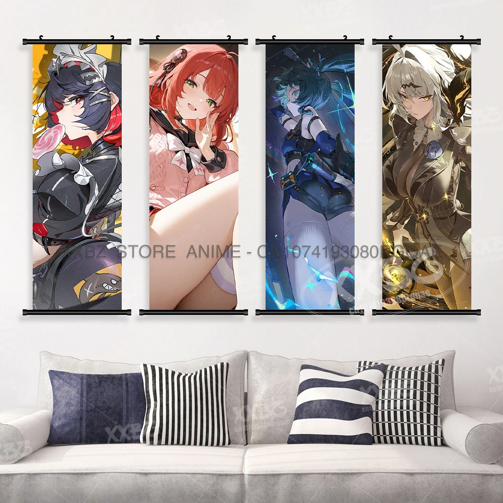 Zenless Zone Zero-pintura colgante de juego, obra de arte de pared moderna, rollos de imagen, lienzo impreso de Anime, póster, decoración del hogar para sala de estar