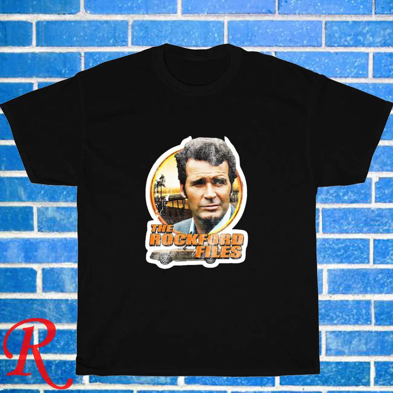 New The Rockford Files Retro Black/Grey/Navy/White Size S-5Xl Unisex T-Shirt