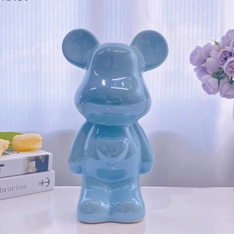Violent bear ornament for living room; high-grade ceramic money pot for home decoration; gift. - view 6