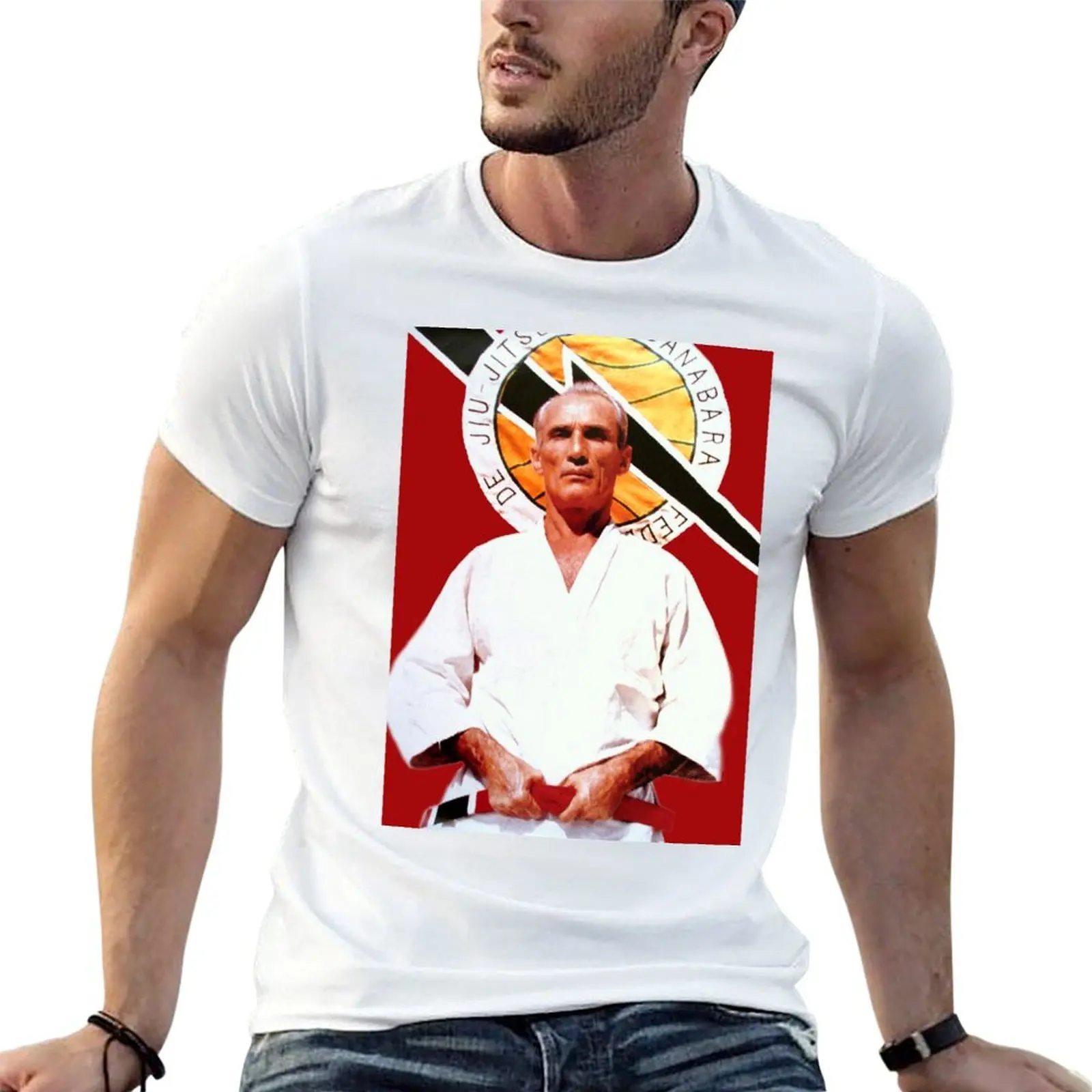 

Helio Gracie-Famed бразильское джиу-джитсу футболка Grandmaster забавные футболки мужская мужская футболка хлопок 100% футболка