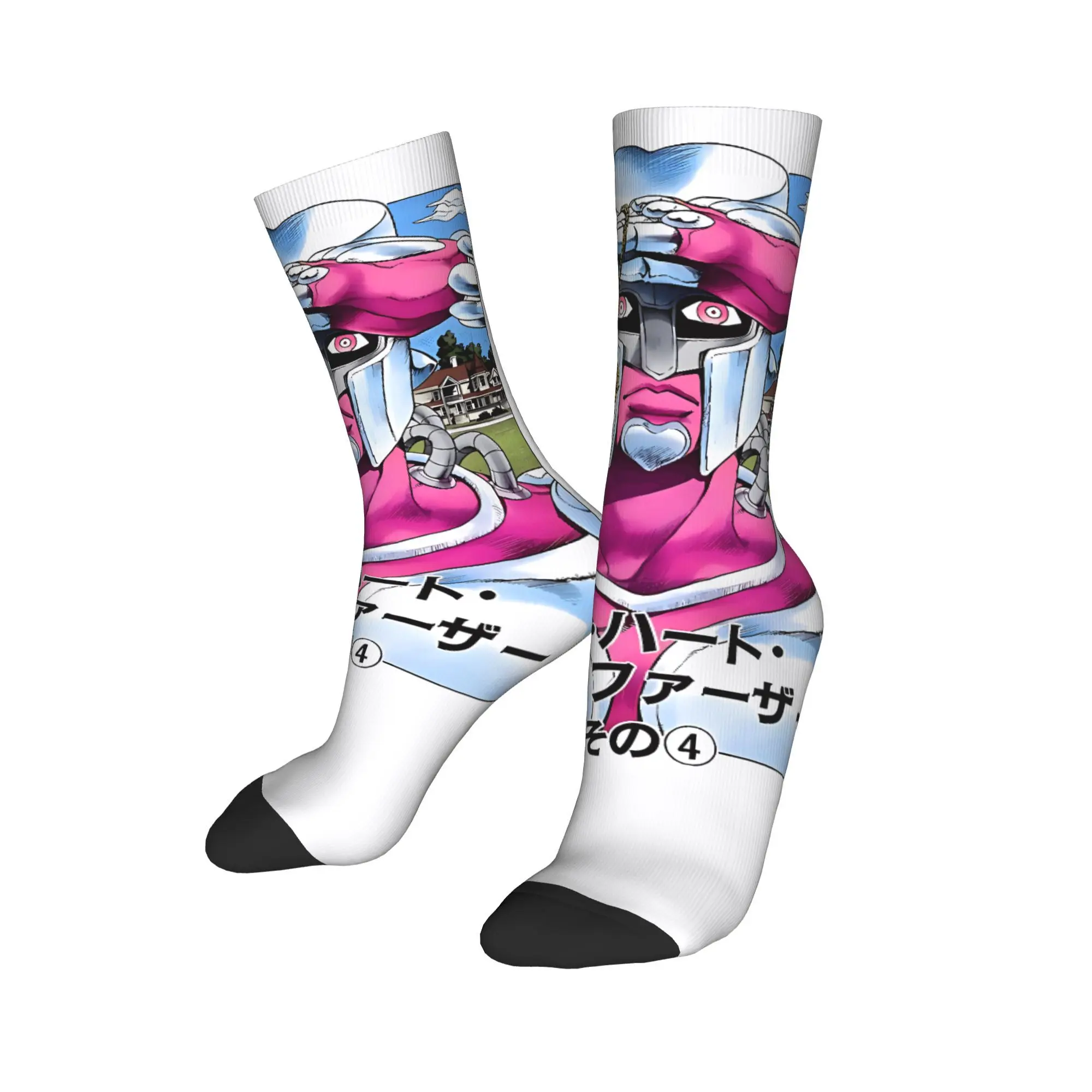 أنيمي جوجوس مغامرة غريبة جوارب الرجال الجوارب المتوسطة لينة الترفيه الجوارب الشتاء تسلق المضادة للانزلاق نمط الجوارب