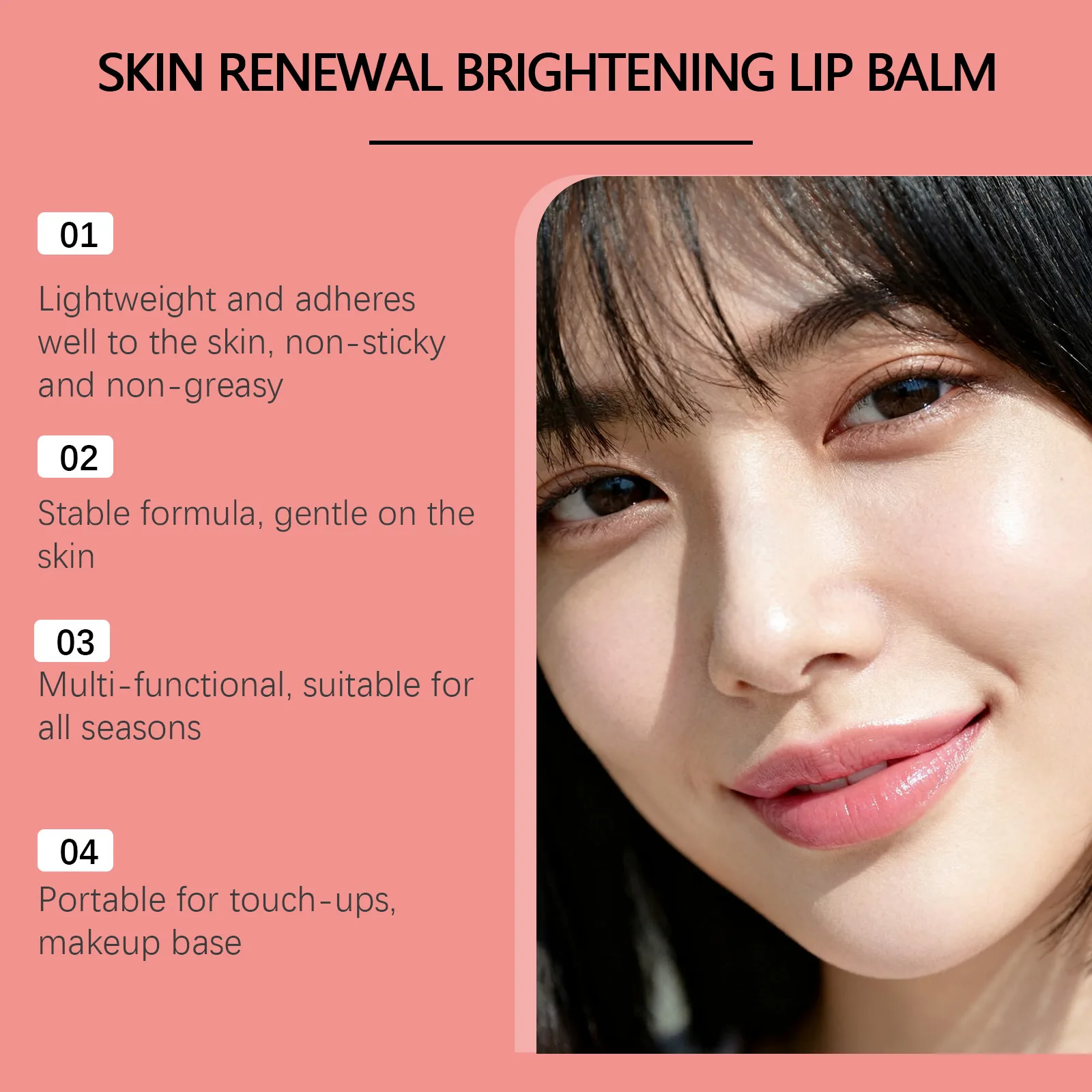 

EELHOE 7 Days Brighten Lip Balm 30g Lighten Dark Lips, Hydrate Repair Dry Chapped Lips, Skin Renewal Lip Care Mask For Pink Lips