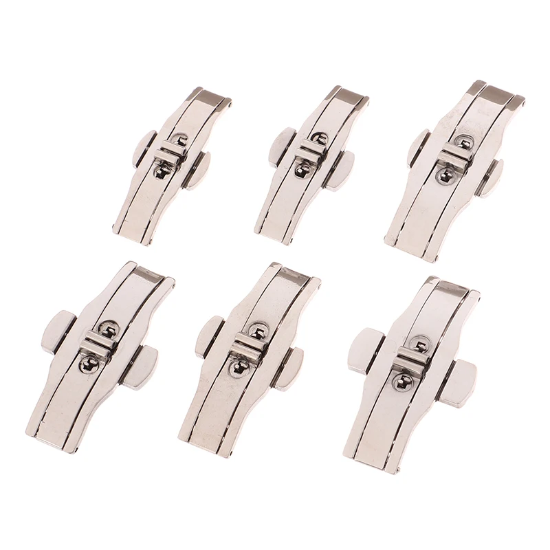 1Pc Stainless Steel Watch Strap Buckle For Watch Band Silver Buckle Watch Folding Clasp for Watch Button Accessories