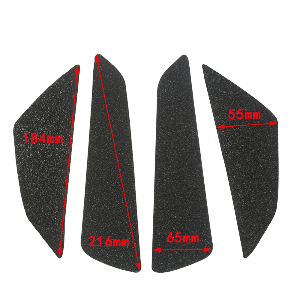 Universal Fuel Tank Traction Side Pad Motorcycle Decals Black Gas Knee Grip Protector Sticker For Honda Yamaha Suzuki Kawasaki
