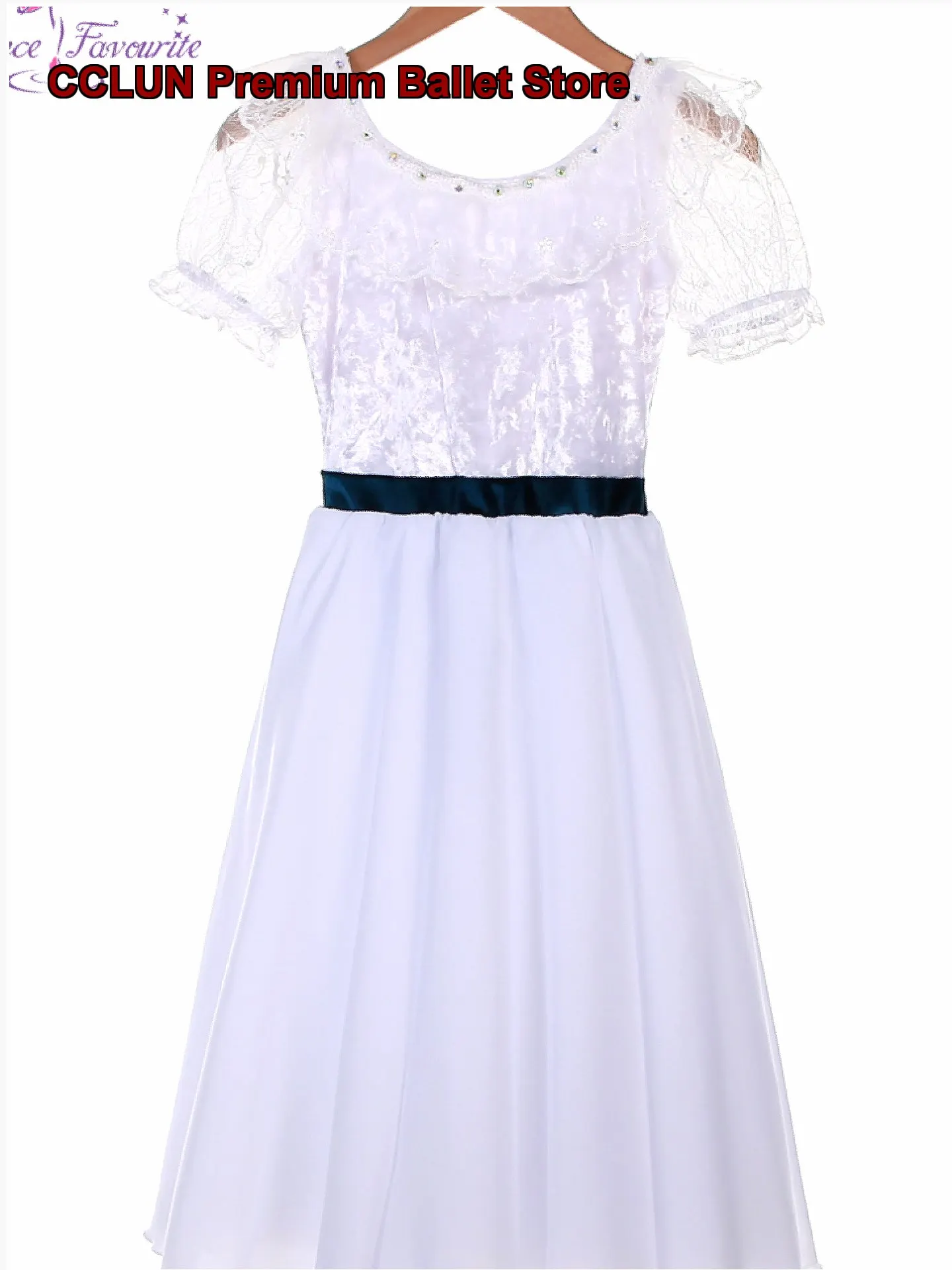 Clara's Adult Graduation Long White Performance Costume for Professional Children's Dance Kids