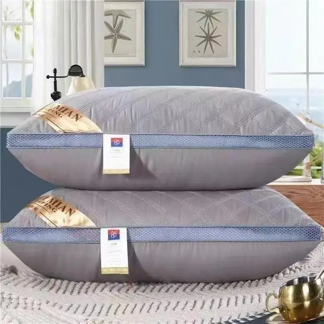 White Hotel Standard Pillow Core Rectangular Neck Support Home Use Rectangular Pillow Core for Business Travel And Home Use