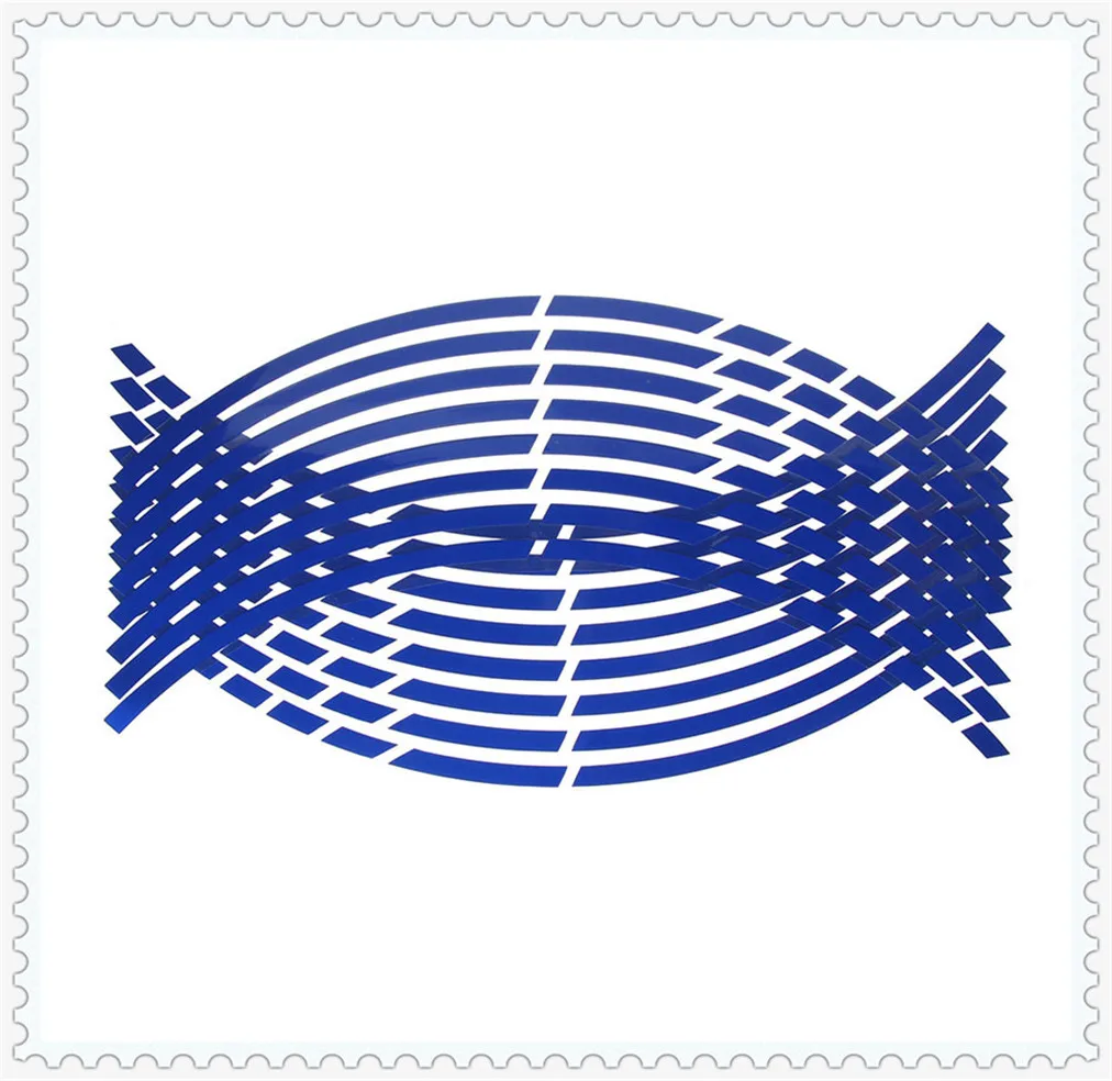 오토바이 자동차 휠 타이어 스티커, bmw-1ER 포드 포커스 VW 폴로 HONDA-ACCORD 반사 림