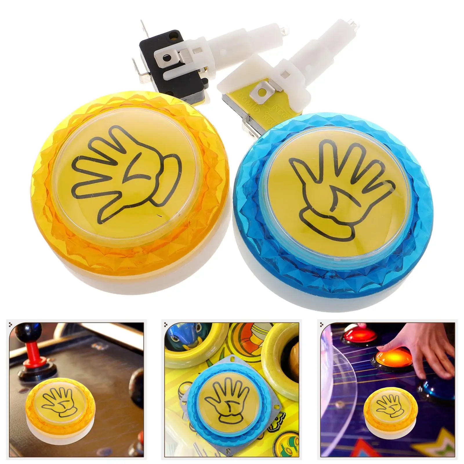 Accessoires de Console de jeu, 2 pièces, bouton poussoir, conception sensible pour contrôleur de Machine, poignées de pouce, jeux à main pour adultes