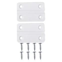 2pcs Plastic Hinges With Stainless Screws Parts Kit Refrigerator Hinges Automatic Door Pivot Hinge Replacement For Igloo Coolers