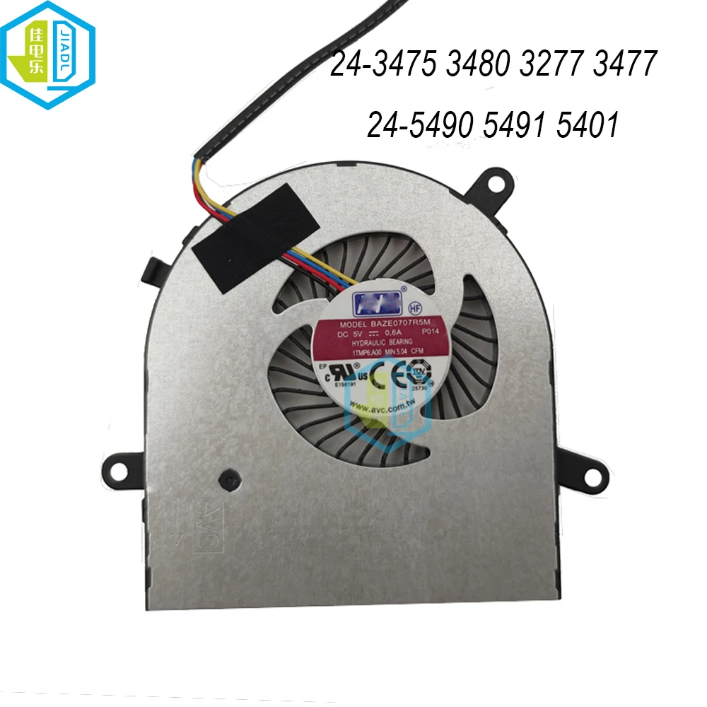 New Computer Cooling Cooler CPU Fan For DELL Inspiron AIO 24-3475 3477 3480 3277 24 5400 5490 5491 5401 BAZE0707R5M P014 CB0058