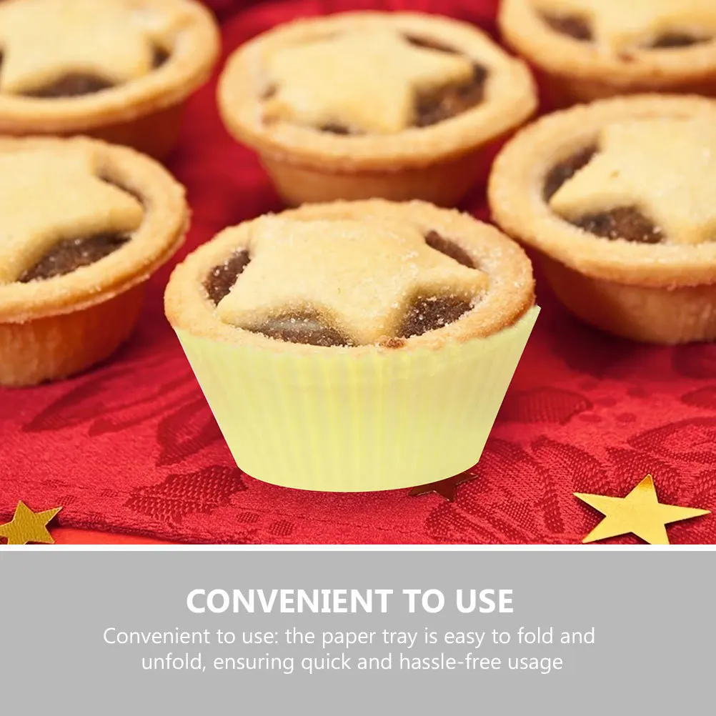 

200Pcs Solid Color Cupcake Wrappers Paper Baking Cups for Holiday Wedding Party Dessert Muffin Liners Oven Safe