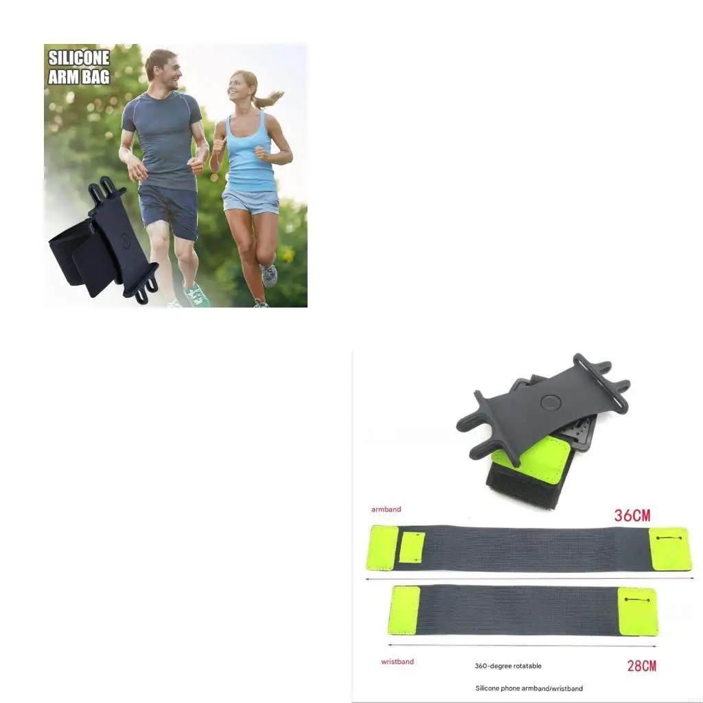 462E Secure Fit Silicone Armband Stand Holder Offering 360 Degree Rotating Function