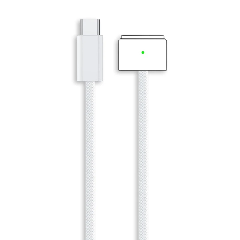 NEW-140W USB C To Magsafe3 3 Cable, 6.6Ft Magnetic Charger Cable For  Air 2023/2022 (M2),  Pro 2023 2021