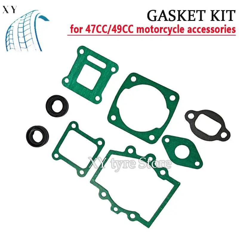 Mini Motorcycle Accessories 47/49cc Two Stroke Engine Gasket Cylinder Gasket Carburetor 40-6 Paper Pad